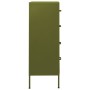 Olive green steel drawer cabinet 80x35x101.5 cm by vidaXL, Drawers - Ref: Foro24-336198, Price: 249,09 €, Discount: %