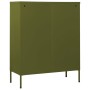 Olive green steel drawer cabinet 80x35x101.5 cm by vidaXL, Drawers - Ref: Foro24-336198, Price: 249,09 €, Discount: %