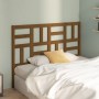 Honey brown solid pine wood bed headboard 146x4x104 cm by vidaXL, Headboards and footboards - Ref: Foro24-818193, Price: 54,1...