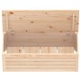 Solid pine wood storage box 89x36.5x33 cm by vidaXL, Closets and storage - Ref: Foro24-823619, Price: 71,43 €, Discount: %