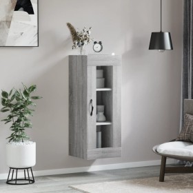 Armario de pared gris Sonoma 34,5x34x90 cm de vidaXL, Aparadores - Ref: Foro24-835008, Precio: 53,95 €, Descuento: %