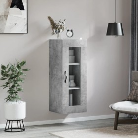 Concrete gray wall cabinet 34.5x34x90 cm by vidaXL, Sideboards - Ref: Foro24-835006, Price: 48,19 €, Discount: %