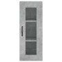 Armario de pared gris hormigón 34,5x34x90 cm de vidaXL, Aparadores - Ref: Foro24-835006, Precio: 48,56 €, Descuento: %