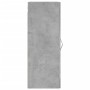 Armario de pared gris hormigón 34,5x34x90 cm de vidaXL, Aparadores - Ref: Foro24-835006, Precio: 48,56 €, Descuento: %