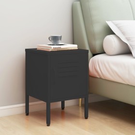 Anthracite steel bedside table 35x35x51 cm by vidaXL, Nightstands - Ref: Foro24-336213, Price: 71,99 €, Discount: %