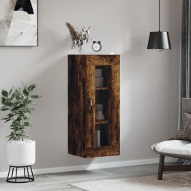 Smoked oak wall cabinet 34.5x34x90 cm by vidaXL, Sideboards - Ref: Foro24-835007, Price: 50,59 €, Discount: %