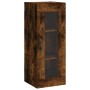 Armario de pared roble ahumado 34,5x34x90 cm de vidaXL, Aparadores - Ref: Foro24-835007, Precio: 48,19 €, Descuento: %