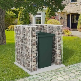 Gabions to hide steel container 110x100x120 cm by vidaXL, Waste container supports - Ref: Foro24-142558, Price: 117,99 €, Dis...