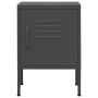 Anthracite steel bedside table 35x35x51 cm by vidaXL, Nightstands - Ref: Foro24-336213, Price: 71,93 €, Discount: %