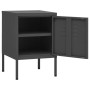 Anthracite steel bedside table 35x35x51 cm by vidaXL, Nightstands - Ref: Foro24-336213, Price: 71,93 €, Discount: %