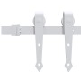 Kit herrajes para puertas correderas de 200 cm de acero blanco de vidaXL, Marcos de puertas - Ref: Foro24-151702, Precio: 73,...