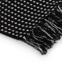 Black cotton checkered blanket 220x250 cm by vidaXL, Blankets - Ref: Foro24-245332, Price: 36,37 €, Discount: %