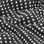 Black cotton checkered blanket 220x250 cm by vidaXL, Blankets - Ref: Foro24-245332, Price: 36,37 €, Discount: %