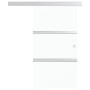 Puerta corredera con topes suaves vidrio ESG aluminio 90x205 cm de vidaXL, Puertas - Ref: Foro24-288056, Precio: 231,76 €, De...