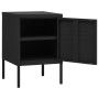 Black steel nightstand 35x35x51 cm by vidaXL, Nightstands - Ref: Foro24-336214, Price: 87,99 €, Discount: %