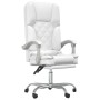 White synthetic leather massage reclining office chair by vidaXL, Office chairs - Ref: Foro24-349692, Price: 140,63 €, Discou...