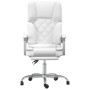 White synthetic leather massage reclining office chair by vidaXL, Office chairs - Ref: Foro24-349692, Price: 145,99 €, Discou...