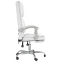 White synthetic leather massage reclining office chair by vidaXL, Office chairs - Ref: Foro24-349692, Price: 140,63 €, Discou...