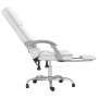 White synthetic leather massage reclining office chair by vidaXL, Office chairs - Ref: Foro24-349692, Price: 145,99 €, Discou...