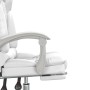 White synthetic leather massage reclining office chair by vidaXL, Office chairs - Ref: Foro24-349692, Price: 145,99 €, Discou...