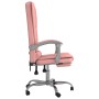 Pink synthetic leather massage reclining office chair by vidaXL, Office chairs - Ref: Foro24-349671, Price: 130,72 €, Discoun...