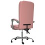 Pink synthetic leather massage reclining office chair by vidaXL, Office chairs - Ref: Foro24-349671, Price: 130,72 €, Discoun...