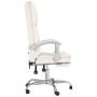 Silla de oficina reclinable masaje cuero sintético color crema de vidaXL, Sillas de oficina - Ref: Foro24-349690, Precio: 114...