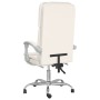 Silla de oficina reclinable masaje cuero sintético color crema de vidaXL, Sillas de oficina - Ref: Foro24-349690, Precio: 114...