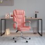 Silla de oficina reclinable cuero sintético rosa de vidaXL, Sillas de oficina - Ref: Foro24-349701, Precio: 136,99 €, Descuen...