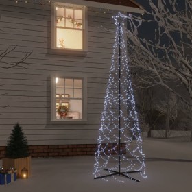 Conical Christmas tree 500 cold white LEDs 100x300 cm by vidaXL, Christmas trees - Ref: Foro24-343506, Price: 50,05 €, Discou...