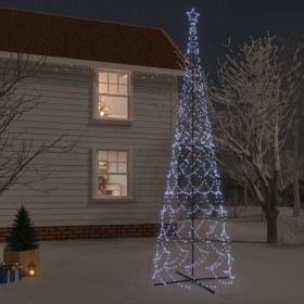 Árbol de Navidad cónico 3000 LED blanco frío 230x800 cm de vidaXL, Arboles de navidad - Ref: Foro24-343514, Precio: 168,99 €,...