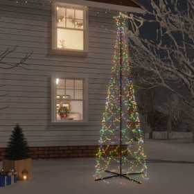 Árbol de Navidad cónico 500 LED de colores 100x300 cm de vidaXL, Arboles de navidad - Ref: Foro24-343508, Precio: 53,16 €, De...