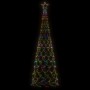 Árbol de Navidad cónico 500 LED de colores 100x300 cm de vidaXL, Arboles de navidad - Ref: Foro24-343508, Precio: 57,49 €, De...