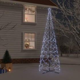 Árbol de Navidad cónico 1400 LED blanco frío 160x500 cm de vidaXL, Arboles de navidad - Ref: Foro24-343510, Precio: 80,99 €, ...