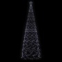 Conical Christmas tree 1400 cold white LEDs 160x500 cm by vidaXL, Christmas trees - Ref: Foro24-343510, Price: 89,21 €, Disco...