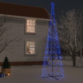 Árbol de Navidad cónico 3000 LED azul 230x800 cm de vidaXL, Arboles de navidad - Ref: Foro24-343515, Precio: 168,99 €, Descue...