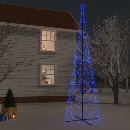 Árbol de Navidad cónico 3000 LED azul 230x800 cm de vidaXL, Arboles de navidad - Ref: Foro24-343515, Precio: 338,01 €, Descue...