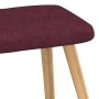 Sillón de relax con reposapiés de tela morado de vidaXL, Sillones - Ref: Foro24-327544, Precio: 139,99 €, Descuento: %