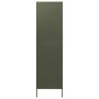 Armario de acero verde oliva 90x50x180 cm de vidaXL, Armarios roperos - Ref: Foro24-336243, Precio: 367,43 €, Descuento: %