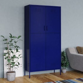 Dark blue steel cabinet 90x50x180 cm by vidaXL, Wardrobes - Ref: Foro24-336244, Price: 377,13 €, Discount: %