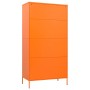 Armario de acero naranja 90x50x180 cm de vidaXL, Armarios roperos - Ref: Foro24-336246, Precio: 384,67 €, Descuento: %