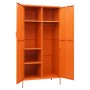 Armario de acero naranja 90x50x180 cm de vidaXL, Armarios roperos - Ref: Foro24-336246, Precio: 384,67 €, Descuento: %