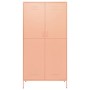 Armario de acero rosa 90x50x180 cm de vidaXL, Armarios roperos - Ref: Foro24-336247, Precio: 391,82 €, Descuento: %