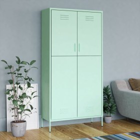 Mint green steel cabinet 90x50x180 cm by vidaXL, Wardrobes - Ref: Foro24-336248, Price: 442,50 €, Discount: %