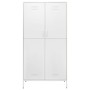 Armario de acero blanco 90x50x180 cm de vidaXL, Armarios roperos - Ref: Foro24-336251, Precio: 441,99 €, Descuento: %