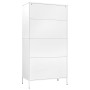 Armario de acero blanco 90x50x180 cm de vidaXL, Armarios roperos - Ref: Foro24-336251, Precio: 441,99 €, Descuento: %