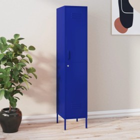 Navy blue steel locker cabinet 35x46x180 cm by vidaXL, Lockers and storage cabinets - Ref: Foro24-336253, Price: 204,99 €, Di...