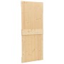 Puerta corredera con herrajes madera maciza de pino 100x210 cm de vidaXL, Puertas - Ref: Foro24-3057502, Precio: 241,31 €, De...