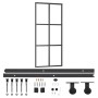 Sliding door with ESG glass and aluminum hardware 90x205 cm by vidaXL, Doors - Ref: Foro24-3081946, Price: 235,42 €, Discount: %