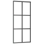 Puerta corredera con herrajes ESG vidrio y aluminio 90x205 cm de vidaXL, Puertas - Ref: Foro24-3081946, Precio: 241,44 €, Des...